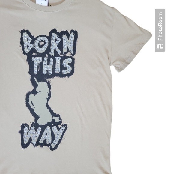 NWT BORN THIS WAY LADY GAGA TEE - S - Picture 1 of 6